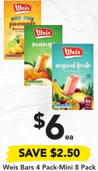 Drakes Weis Bars 4 Pack-Mini 8 Pack offer