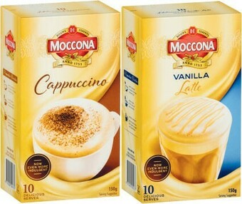 Coles Moccona Café Classics Sachets 10 Pack offer