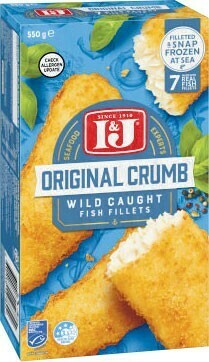 Coles I&J Fish Fillets 550g offer