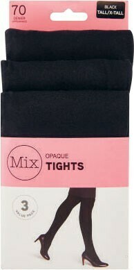 Coles Mix Opaque Tights 70D 3 Pack offer