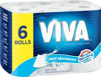 Coles Viva Paper Towel White 6 Pack offer