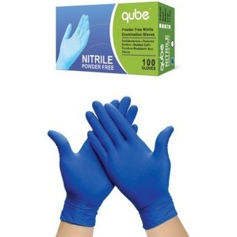 RSEA Safety Qube blue nitrile examination gloves (100 box) offer