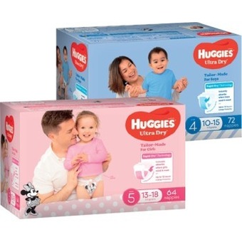 IGA Huggies nappies or nappy pants 46-108 pack selected varieties offer