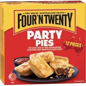IGA Four'n twenty party pies or sausage rolls 12 pack offer