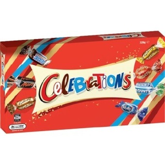 IGA Celebrations or maltesers gift box 320-400g selected varieties offer