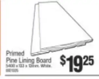 Primed Pine Lining Board 5400 x 133 x 13mm