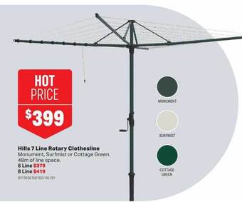 Hills 7 line rotary clothesline