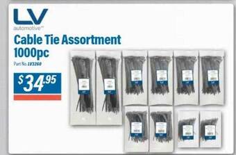 Burson Auto Parts Lv cable tie assortment 1000pc offer
