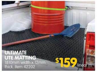 Clark Rubber Ultimate ute matting offer