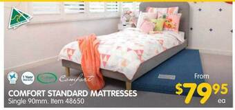 Clark Rubber Comfort standard mattresses offer