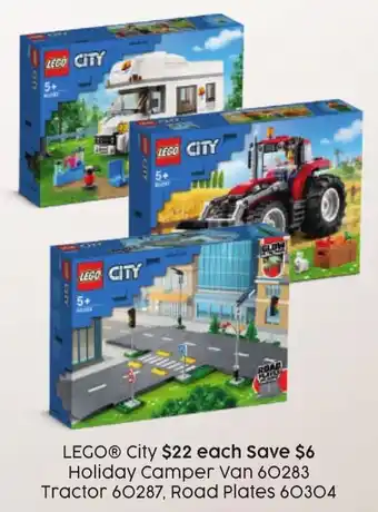 Target Lego City Holiday Camper Van/Tractor/Road Plates offer