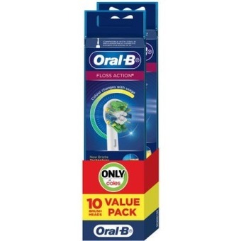 Coles Oral b cross action & floss action refills 10 pack offer