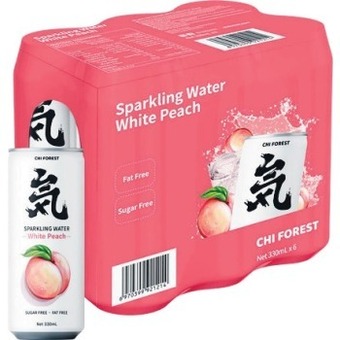 Chi forest sparkling water 6 x 330ml