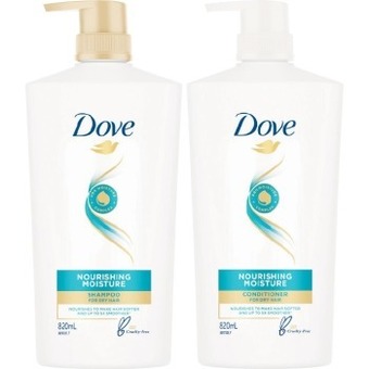 Woolworths Dove shampoo or conditioner 820ml offer