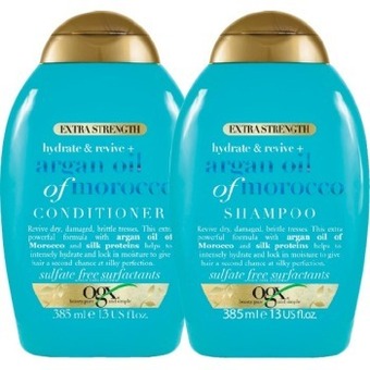 Woolworths Ogx extra strength shampoo or conditioner 385ml offer