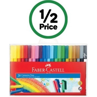 Woolworths Faber-castell connector pen pk 20 offer