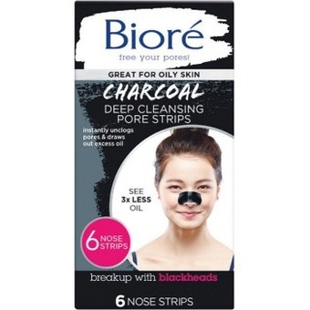 Woolworths Biore deep cleansing charcoal pore strip 6 pack offer
