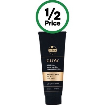 Woolworths Le tan uber glow gradual tan lotion 250ml offer