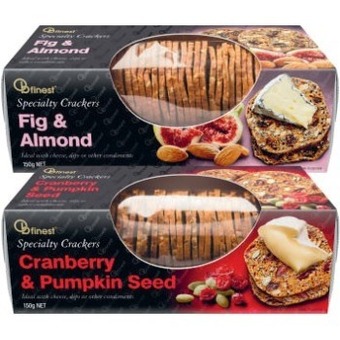 Coles Ob finest crackers 150g offer