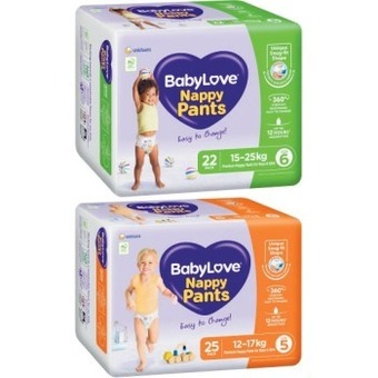 Coles Babylove bulk nappy pants 22 pack-28 pack offer