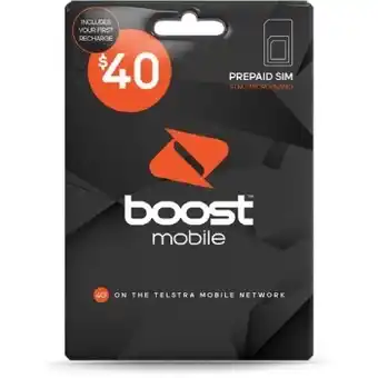 Coles Boost mobile $40 sim pack offer