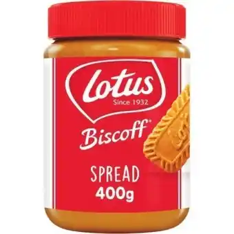 Woolworths Lotus biscoff spread 380-400g offer