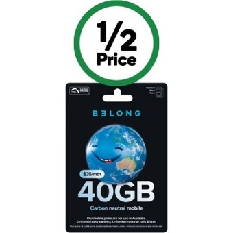 Woolworths Belong $35 data starter kitδ offer