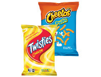 Woolworths Twisties, Cheetos or Burger Rings 80-90g offer