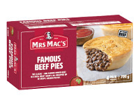 Woolworths Mrs Mac’s Beef Pies, Potato Top Pie or Giant Sausage Rolls 700-760g offer