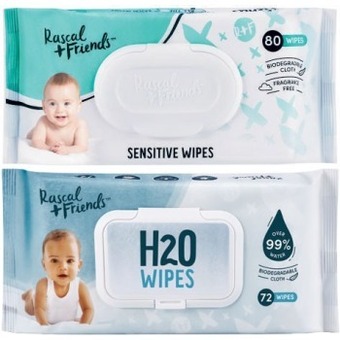 Coles Rascal + friends sensitive wipes 80 pack or water wipes 72 pack offer