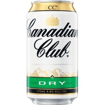 Woolworths Canadian club and dry cans 10x375ml offer