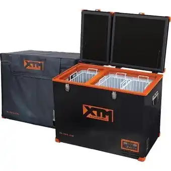 BCF Xtm75bt 75l fridge freezer and cover pack offer