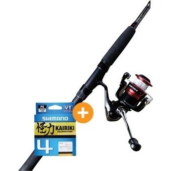 BCF Shimano sienna spin combo & kairiki 4 150m braid pack offer