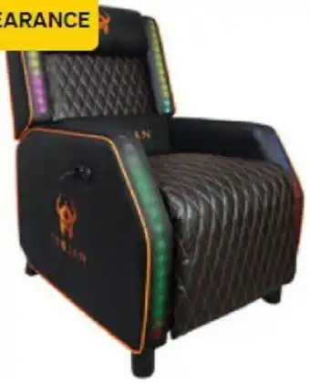 SuperCheap Auto Trojan Recliner Chair with RGB Lights offer