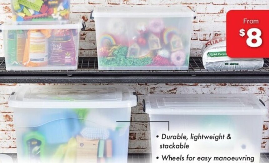 Store N Stack Rollerboxes 52L offer at The Reject Shop