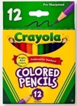 Crayola Half-Sized Coloured Pencils 12pk