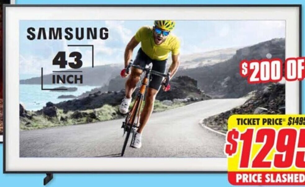 43" LS03B 4K The Frame QLED Smart TV 2022 offer at The Good Guys