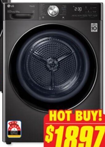 The Good Guys LG 10kg Heat Pump Dryer offer
