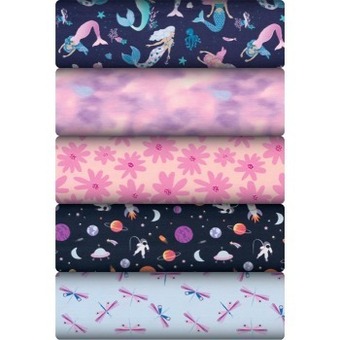 Spotlight Print & plain cotton spandex jersey offer