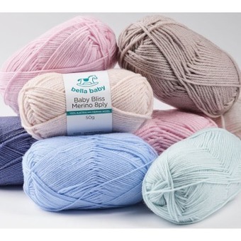 Baby bliss merino 8ply, 50g