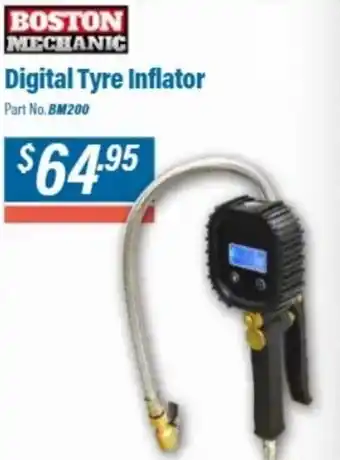 Burson Auto Parts Boston Mechanic Digital Tyre Inflator offer