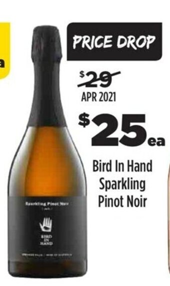 Liquorland Bird In Hand Sparkling Pinot Noir offer