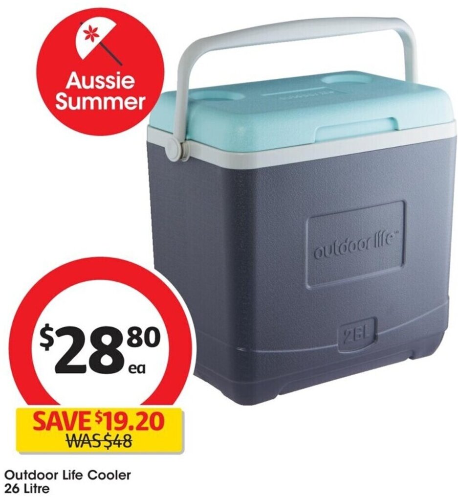 Outdoor Life Cooler 26 Litre offer at Coles