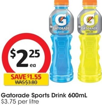 Coles Gatorade Sports Drink 600 ml offer