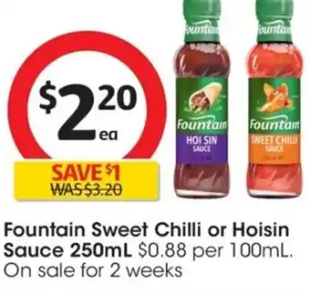 Fountain Sweet Chilli or Hoisin Sauce 250ml