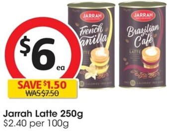 Coles Jarrah Latte 250g offer