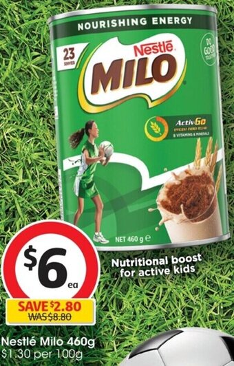 Coles Nestlé Milo 460g offer