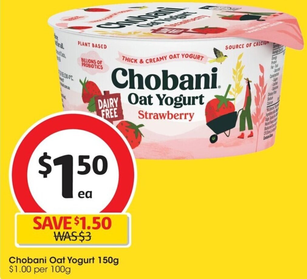 Chobani Oat Yogurt 150g offer at Coles