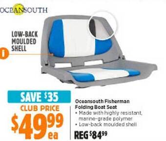 Anaconda Oceansouth fisherman folding boat seat offer