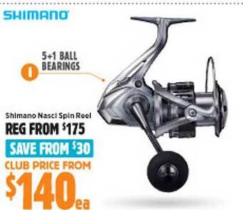 Anaconda Shimano nasci spin reel offer